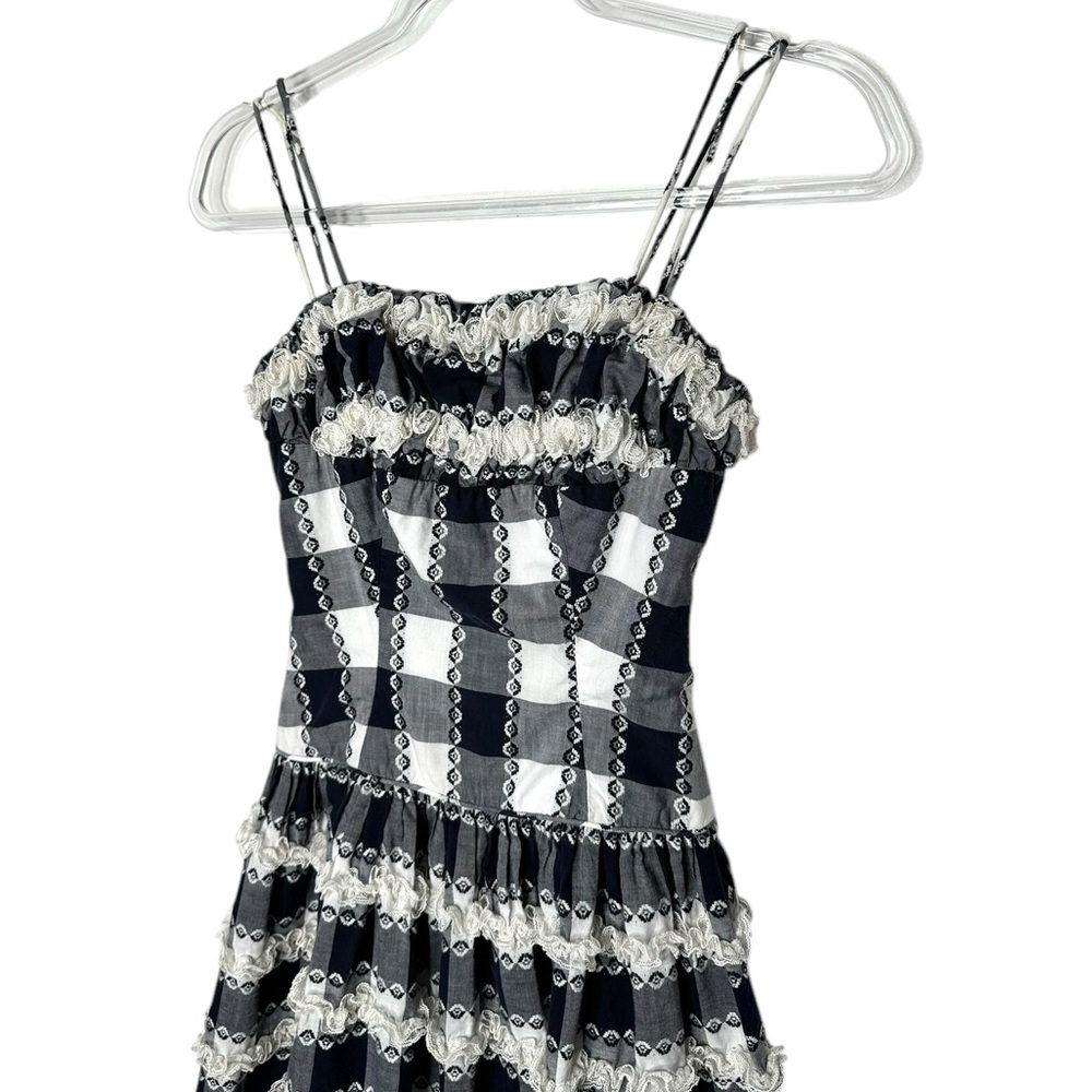 Vintage | 1950’s True Vintage Lou-Ette California Gigham Ruffle and Lace Dress - Picture 12 of 15